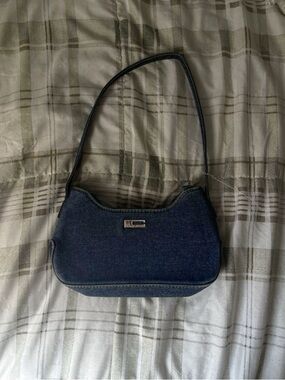 Dark Blue Denim Mini Shoulder Bag